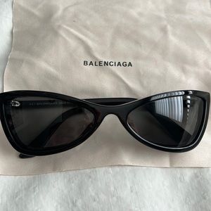 Black sunglasses by Balenciaga